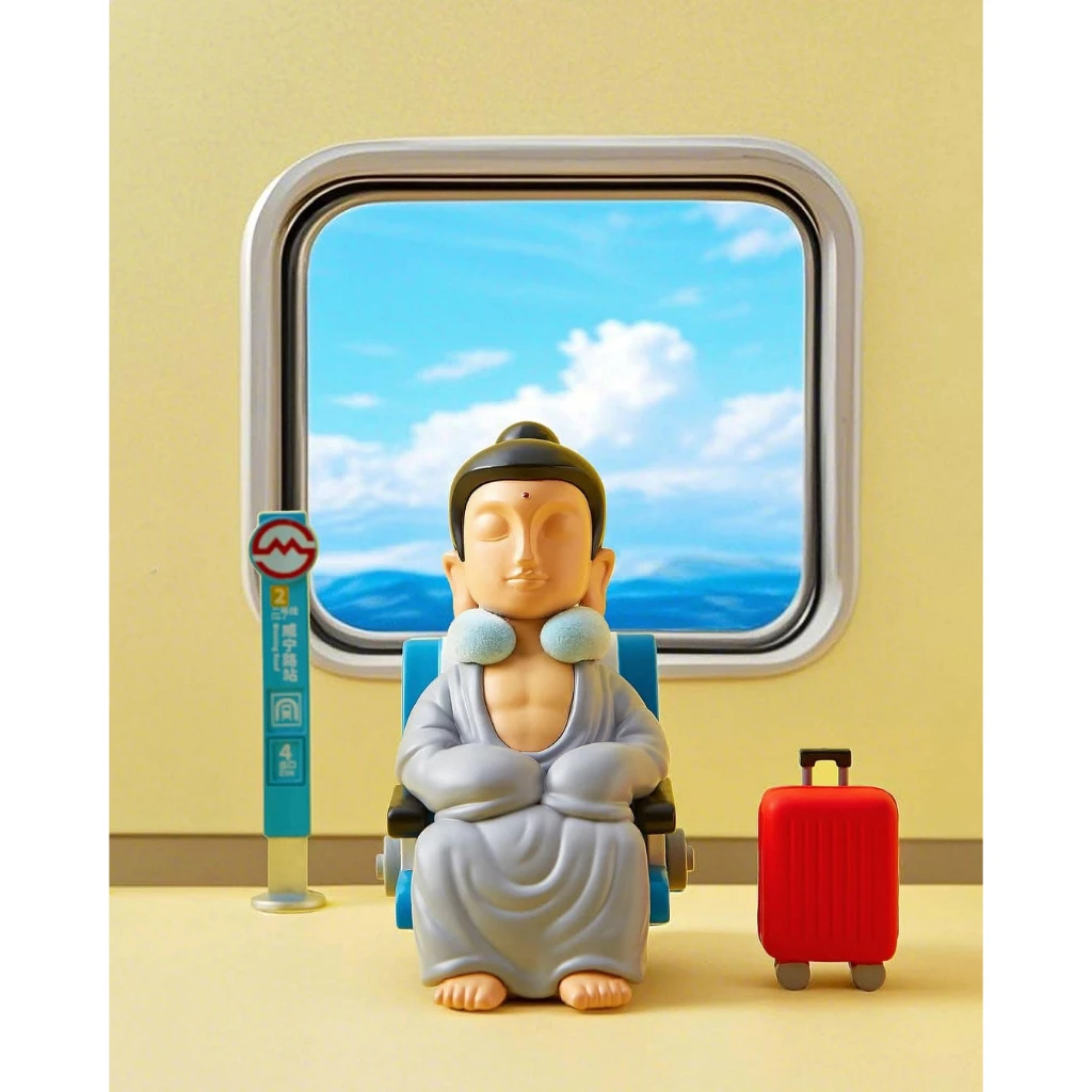 Genuine New Amitofo V2 Fo U City Walk Series Blind Box Fashion Play Tabletop Decor Figurine Doll Mystery Box Toy Friend Gift