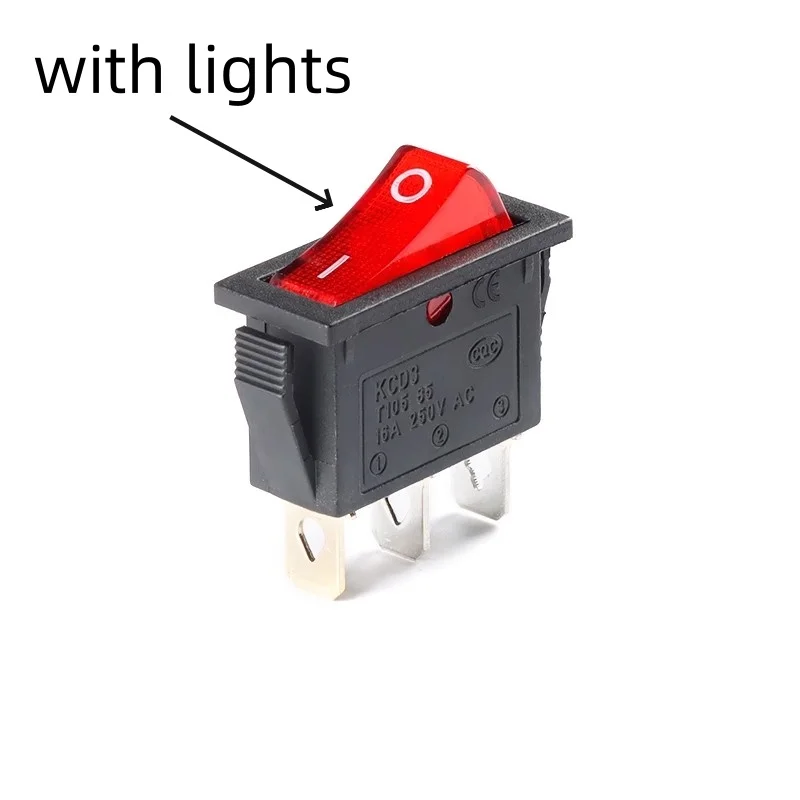 5pcs KCD3-102N 2 3-pin 2 3-speed KCD3 with or without lights boat shaped switch  rocker panel  boat shaped 30 * 13mm NEW