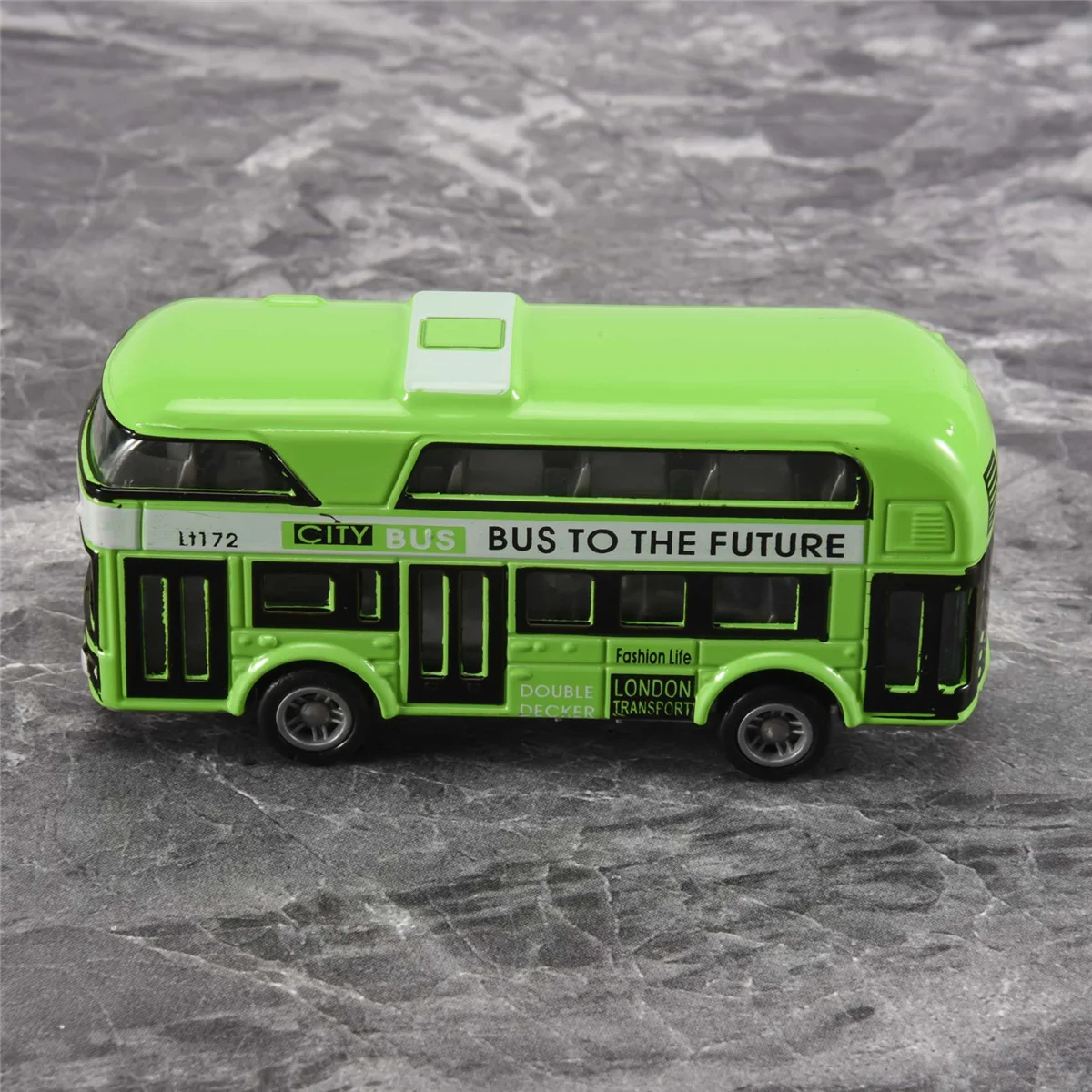 Ônibus de dois andares para carro, ônibus de Londres, design, brinquedos do carro, veículos turísticos, veículos de transporte urbano, verde