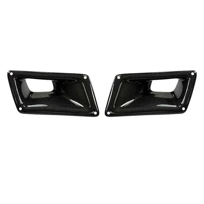 Carbon Fiber Front Engine Air Vent Bumper Bonnet Scoop Cover For Nissan 350Z 2003-2009 Trim Upper Outlet Duct Hood Frame