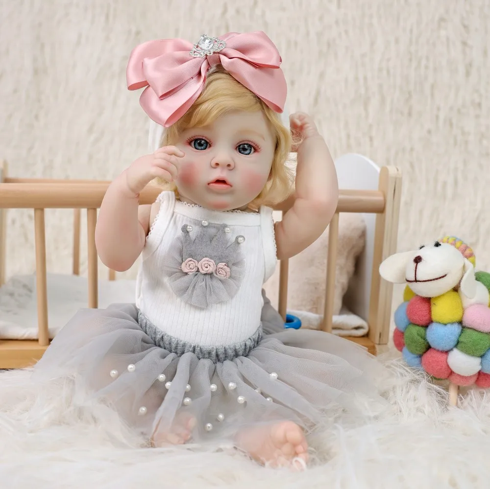

Lifelike Reborn Baby Doll Companion Educational Toy Figure Model