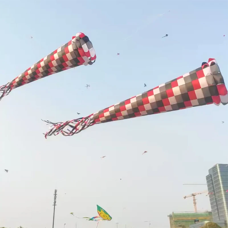 9 كجم 8 متر الغزل Windsock خط الغسيل للبالغين جودة عالية Ripstop النايلون لينة نفخ عرض طائرة ورقية قلادة مع حقيبة