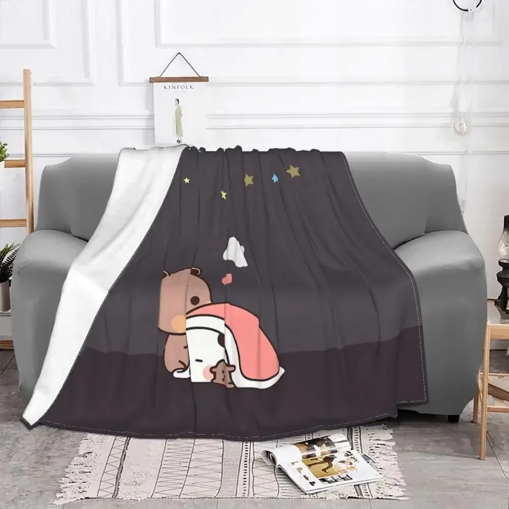 

Cute Cartoon Bear Love Blanket Cartoon Print Kids Warm Flannel Soft Comfortable Home Travel Blanket Bed Carpet Birthday Gift