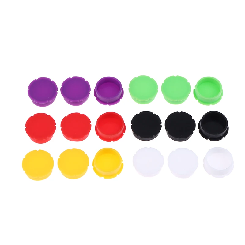 

New 12/16/18 Pcs 3/5ML Glass Vials Protective Vial Caps Insulin Bottles Leak-Proof Dust-Resistant Lids Cover Flip Off Caps