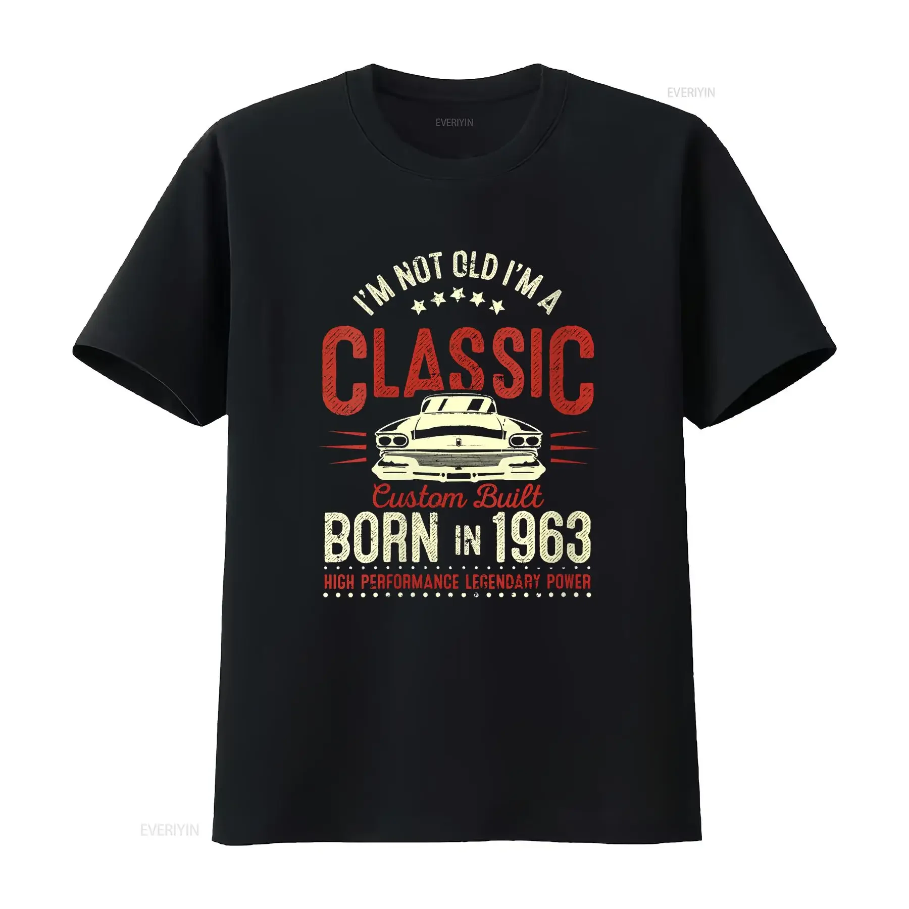 60th Birthday T Shirt 1961 Vintage Top Present Im Not Old A Classic 60 Sixty Years Funny Men vintage Washed homme Versatile