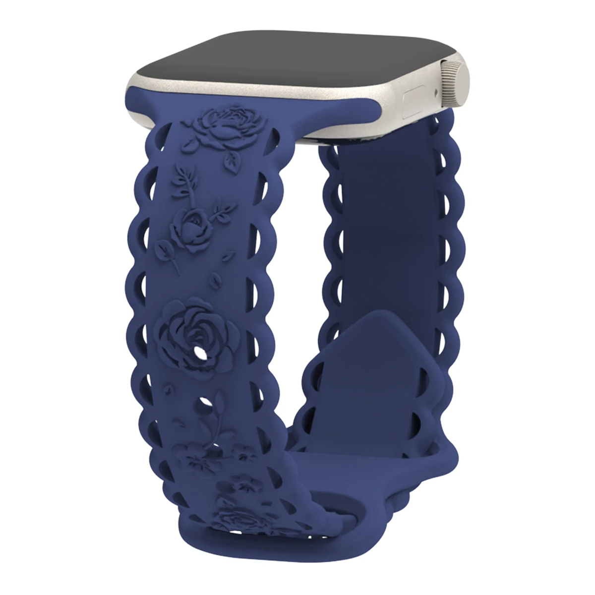 Pulseira de relógio para iWatch 42/44/45/49mm 38/40/41mm Pulseira de relógio esportivo de silicone para série de relógio Ultra2 Se 9/8/7/6/5/4/3/2/1_voghion.com