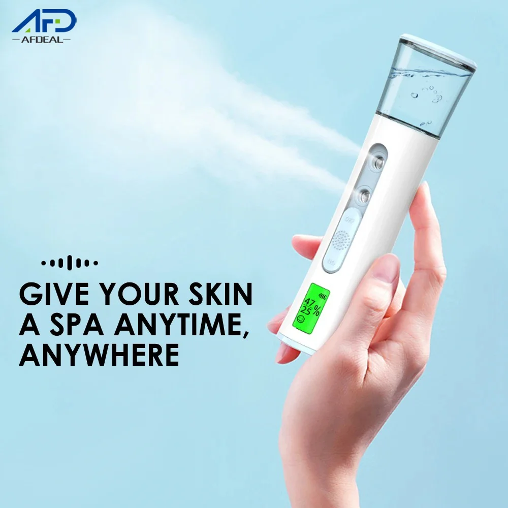 الوجه مستر البخاخات بالموجات فوق الصوتية نانو برودة ضباب البخاخ برودة جهاز البخار للوجه مرطب باخرة المرطب أداة العناية بالبشرة #1