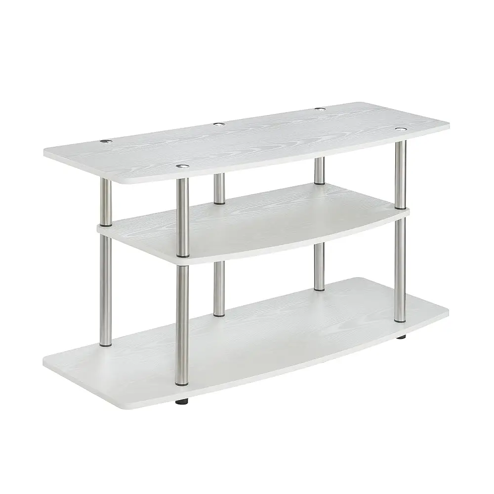 

Designs2Go 3-Tier Wide Tv Stand, 42"", White