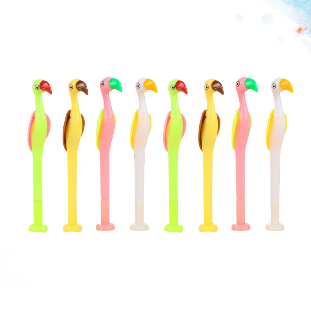 

8 Pcs Flamingo Gel Pen Ink Pens Creative Cartoon Stationery Student for Students
