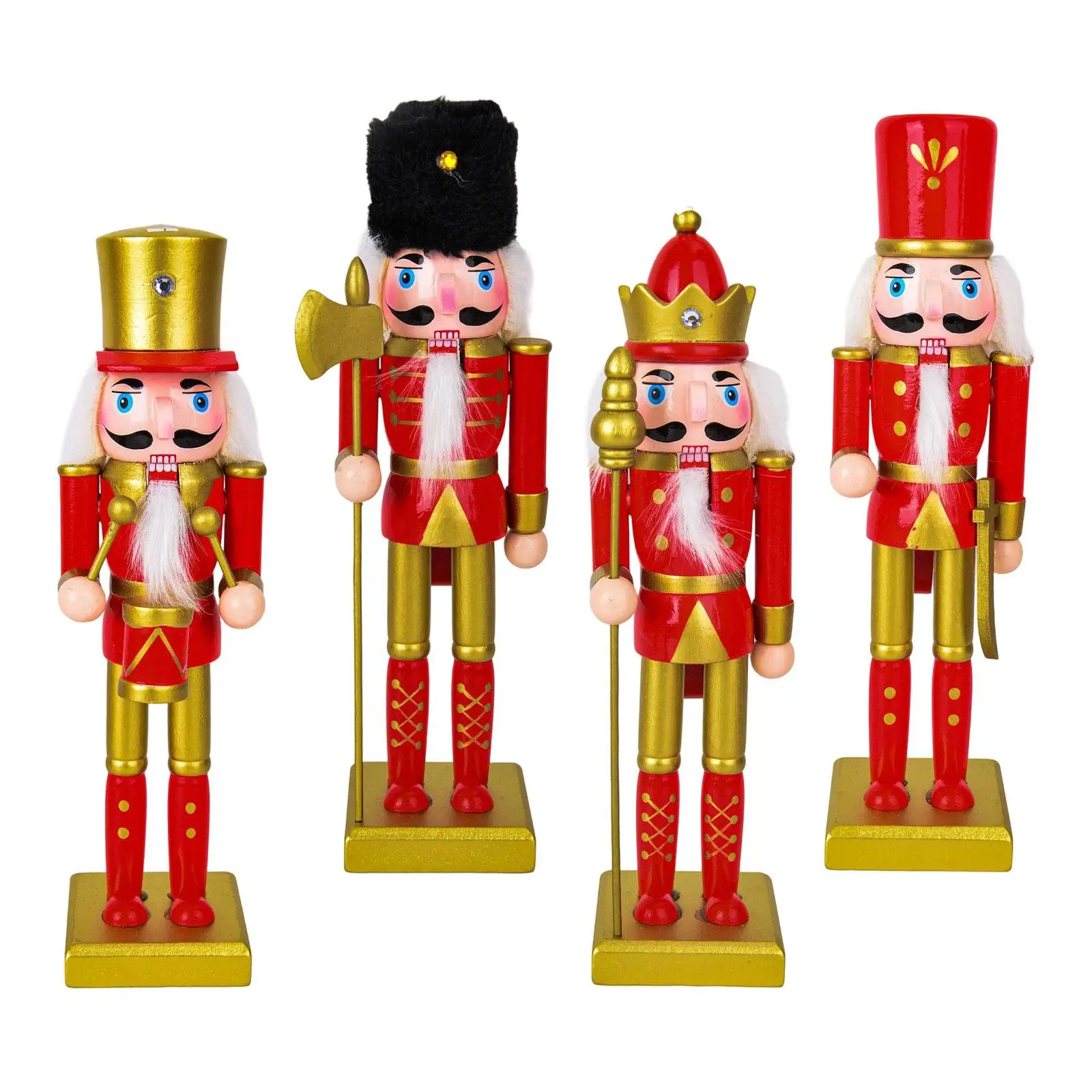 عيد الميلاد كسارة البندق تمثال منضدية زخرفة عيد الميلاد فنون الديكور الحرف دمية كسارة البندق الخشبية لمدخل مكتب مهرجان