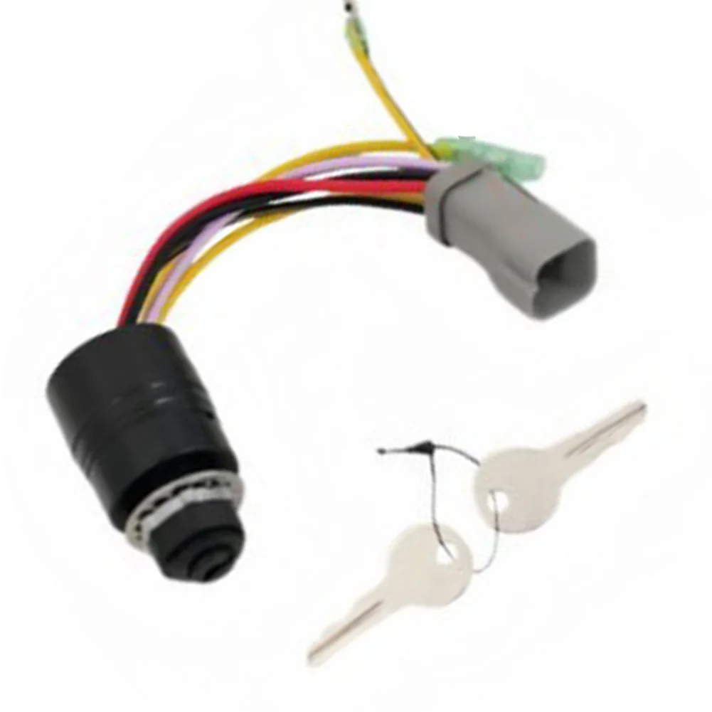 

1pcs 129572 Ignition Switch With 2 Keys For Boats 3 Position 6 Wire Connector Boat Parts & Accessories
