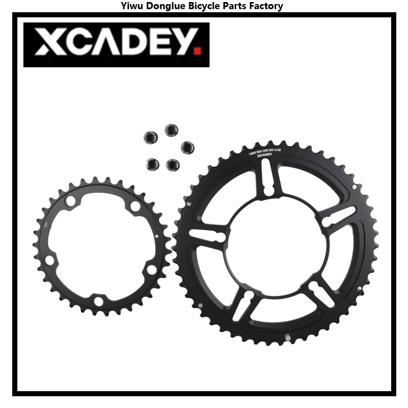 XCADEY Chainring 50-34T 52-36T 53-39T Four Claws Five Claws For XCADEY POWER Meter Crankset 110BCD/110BCD-4S