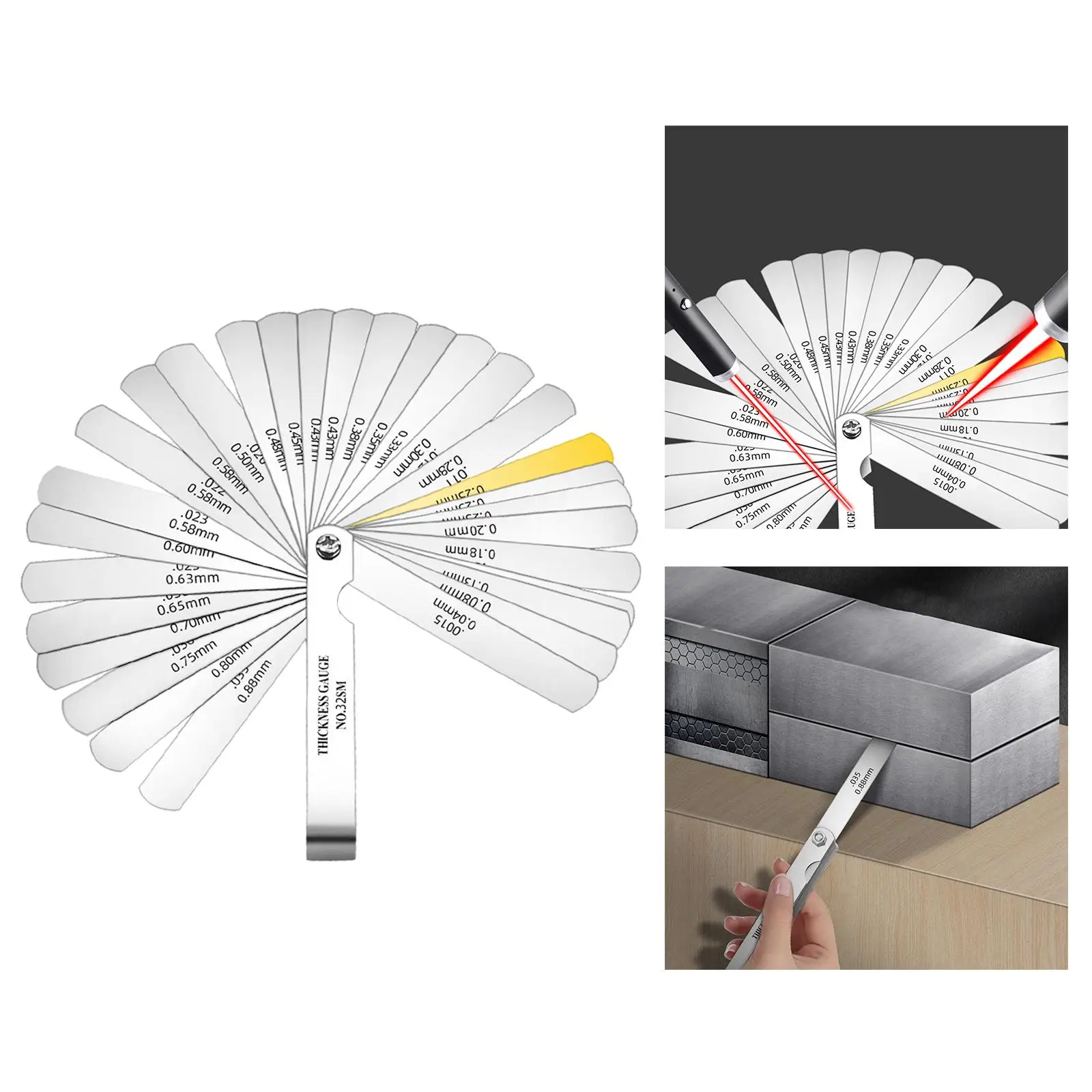 텔레미터 필러 두께 필러 측정 도구, 휴대용