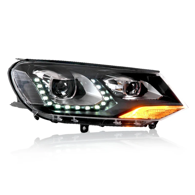 car accessories Head Lamp for VW Touareg 2011-2015 Headlights LED Headlight DRL Lens Double Beam Bi-Xenon HID car Accessories