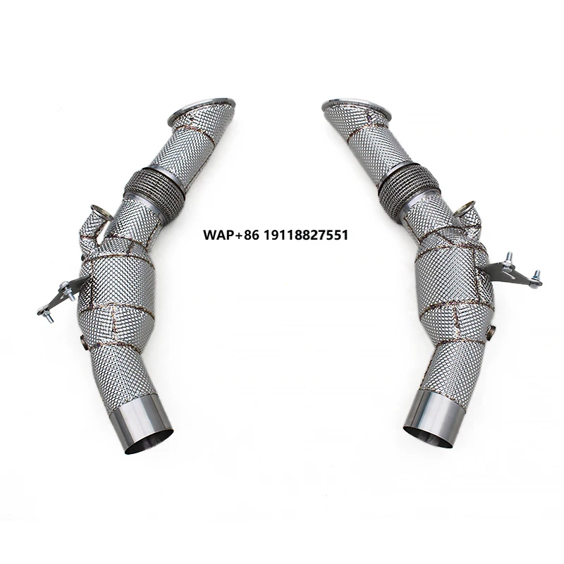 

Exhaust Downpipe Pipe for SF90 3.9T V8 2019-2023 Boska Racing Stainless Steel High Flow Catted Downpipe with 200 Cell
