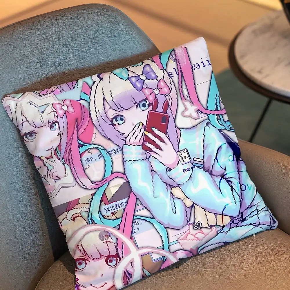 Mental breakdown KAngel NSO Ame chan Cushion Cover Suitable For Sofa Car Bedroom Office Cushions Decorative Pillow Case