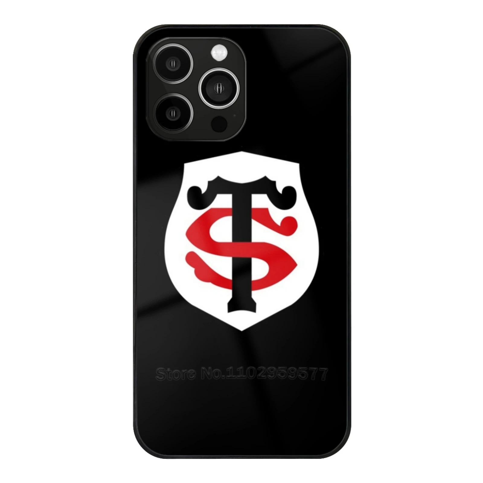 Stade-Toulousain Tempered Glass Shell For Iphone 13 14 12 11 15 Pro Max Mini 8 7 X Xr Xs Plus Phone Case Rugby French Rugby