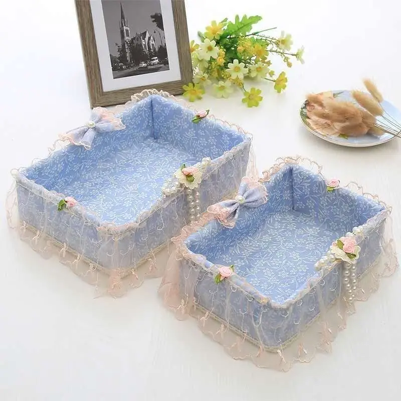 

Bin Linen Organizer Storage Home Foldable Fabric Stackable Box Collapsible Drawer Cloth Basket Closet Fabric Laundry Organizing