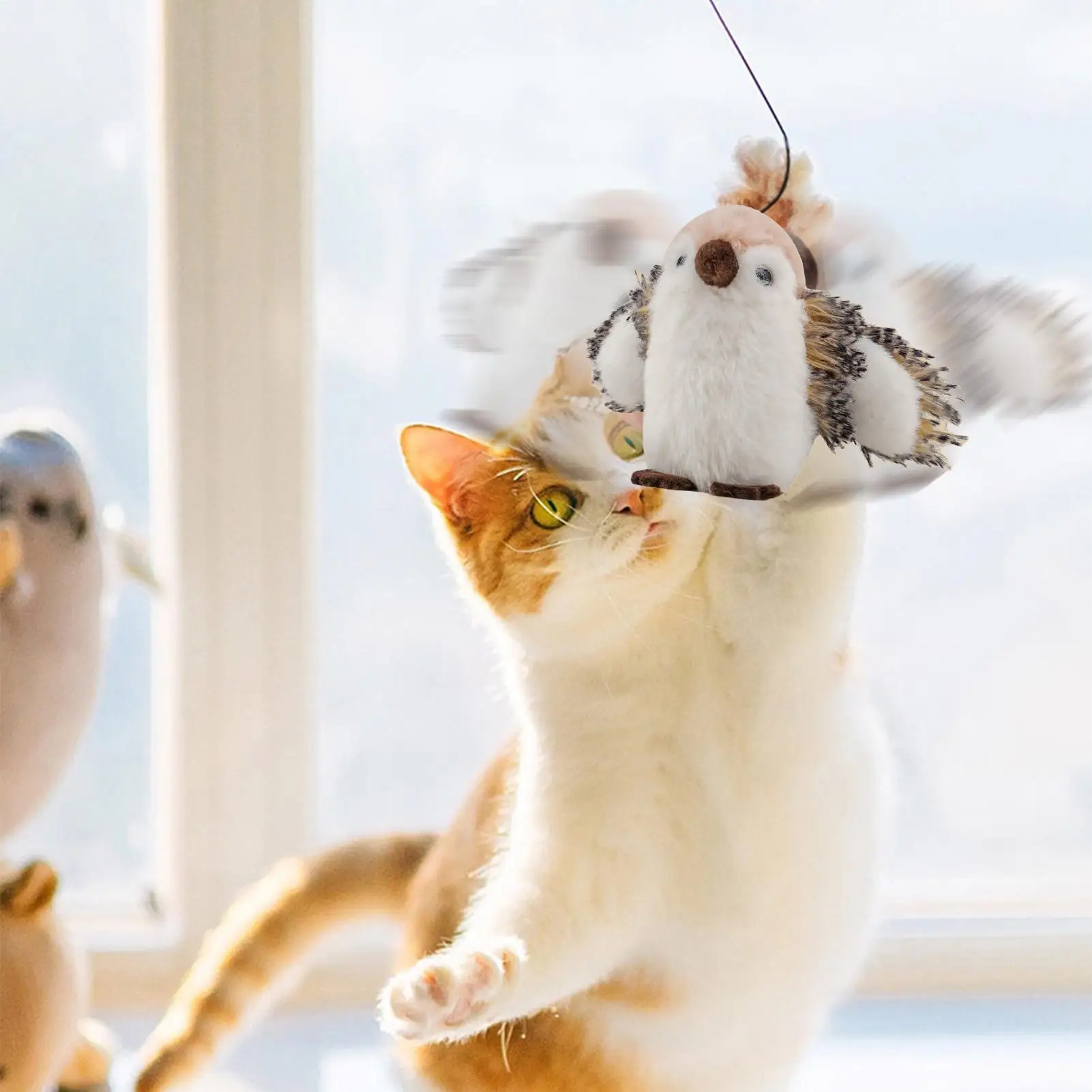 Simulation Bird Pet Toy Realistic Intelligent Simulated Bird Pet Boredom Care Small Dogs Entertainment With Sound For Playtime