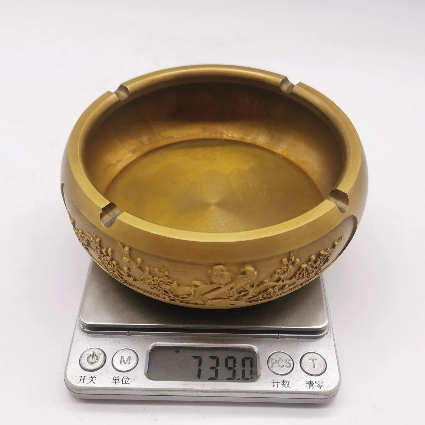 

Metal Ashtray Round Cigar Ashtray Brass Creative Sculpture Home Decor Desk Desk Accessories Desktop Storage