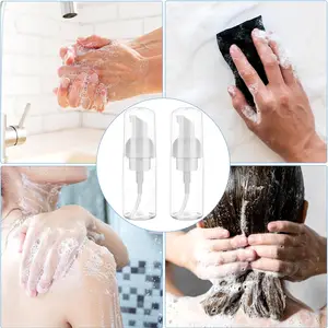 2 pçs 30ml 50ml 60ml 100ml bomba de espuma de plástico garrafa vazia rosto cílios garrafa cosmética limpador dispensador de sabão garrafa de espuma 10 principais vendas frasco espuma pestanas - №1