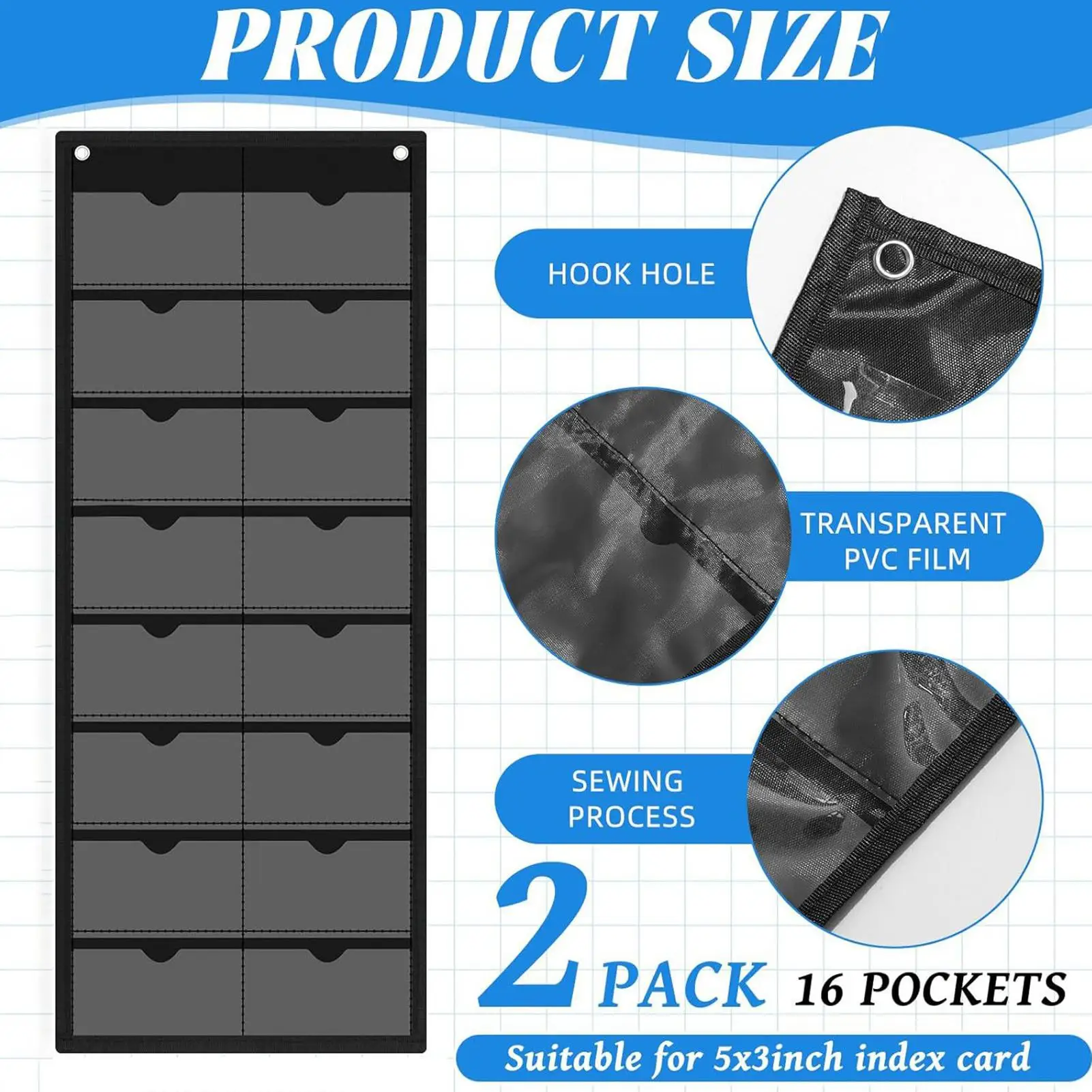 

Держатель для визиток настенный, 3x5 дюймов, для хранения стикеров и карточек, для учителей, коллекционеров, педагогов, для класса