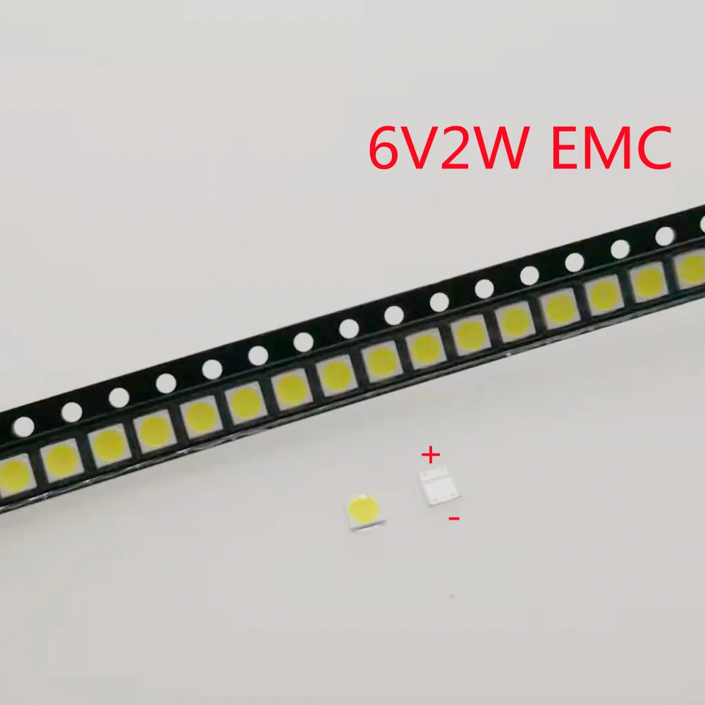 100pcs 3030 Backlight High Power LED DOUBLE CHIPS 1W 1.5W 2W 3V 6V For lextar AOT Cool Cold White PT30A66 TV Backlight LED Chip