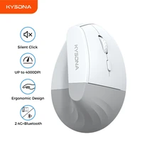 KYSONA EM18 Ratón inalámbrico Ratones ergonómicos Bluetooth con indicador de batería 5 DPI ajustables recargables para Windows Android Mac