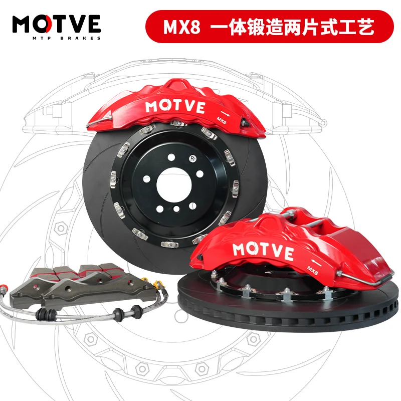 Maituo MOTVE brake caliper modification four piston six piston set