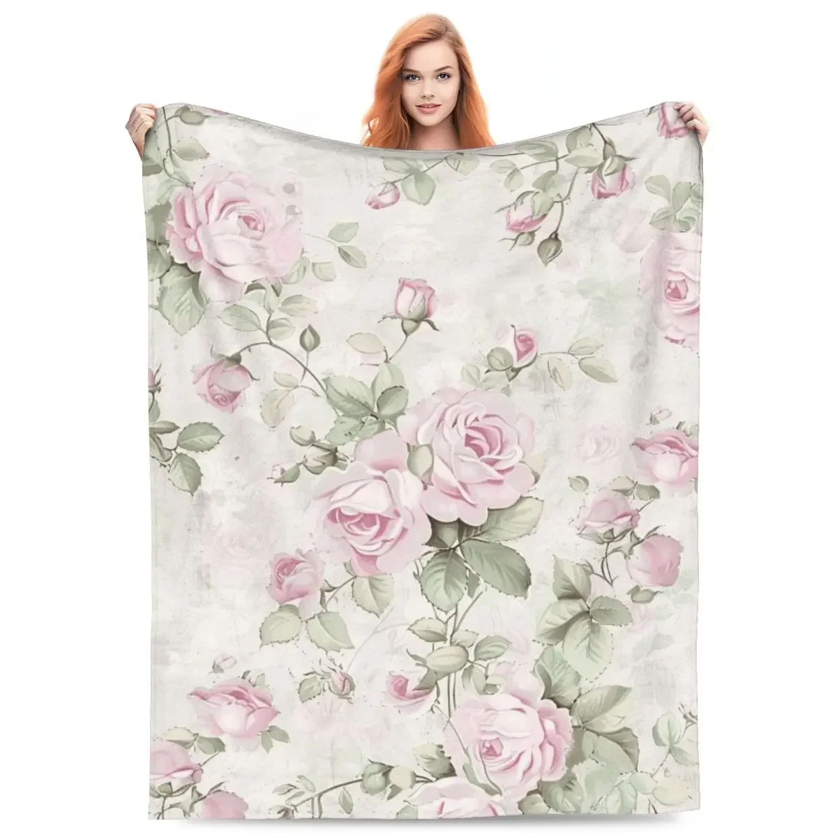 

Одеяло с розовыми цветами, плед с принтом, плюшевое пушистое фланелевое флисовое одеяло, мягкие пледы для дивана, дивана и кровати