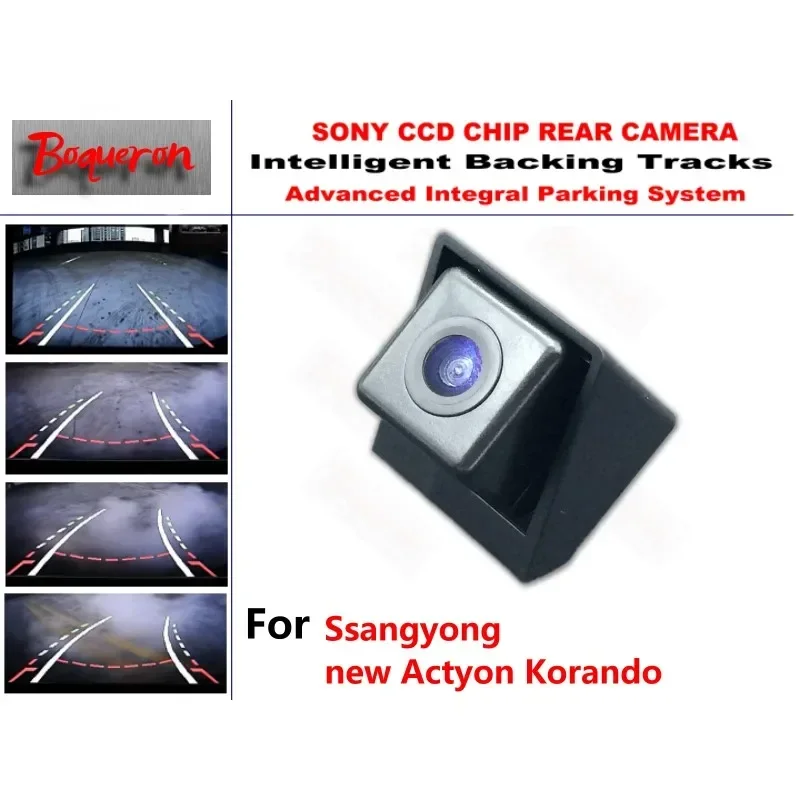 

for Ssangyong new Actyon Korando CCD Car Backup Parking Camera Intelligent Tracks Dynamic Guidance Rear ViewCamera