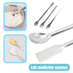 16/18/20cm Stainless Steel Medicinal Medicine Lab Spatula Spoon Spoonoratory Mixing Spatula Spatula Head Experiment Pharmacy