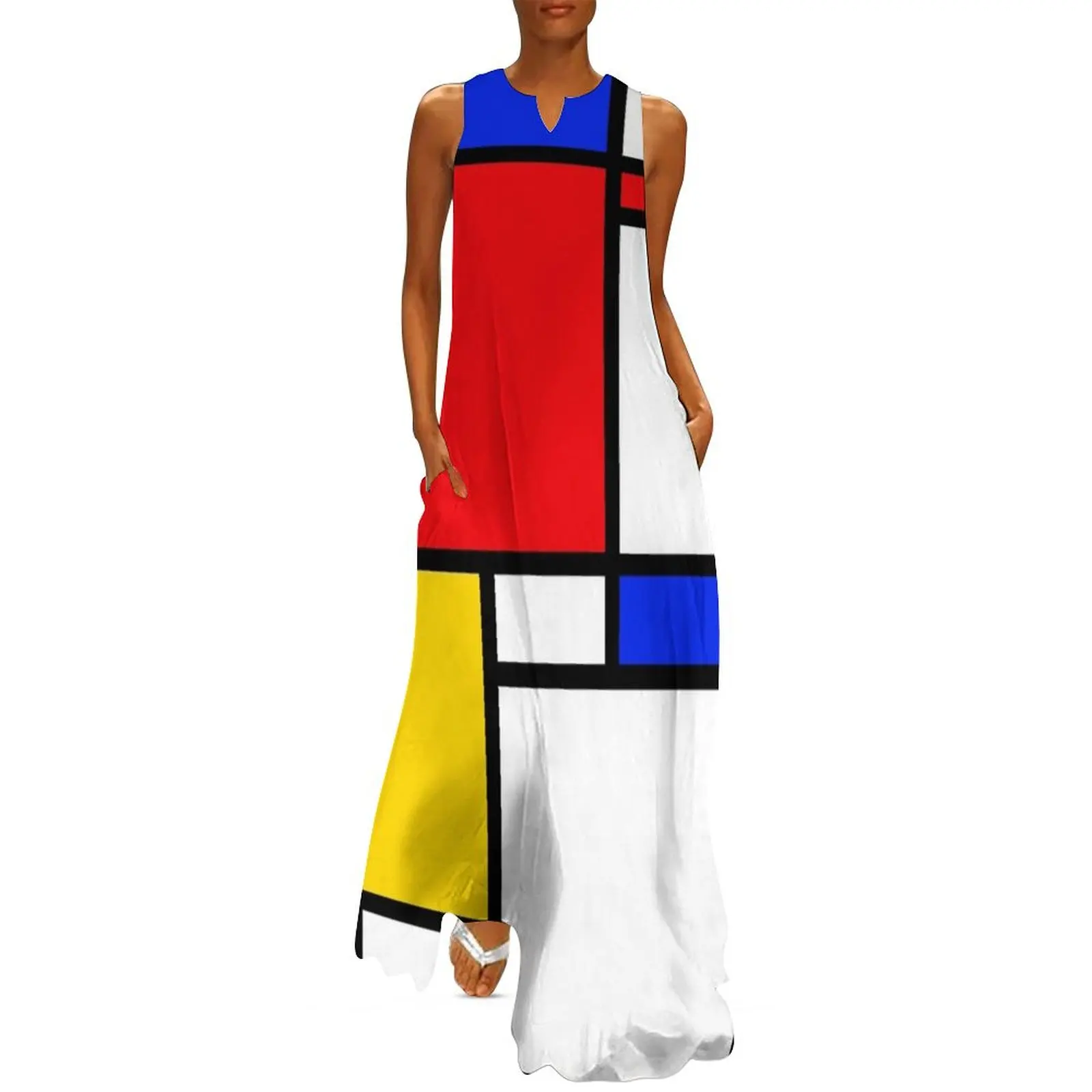 Mondrian Long Dress dresses for womens 2024 women long dresses dresses for womens Summer women