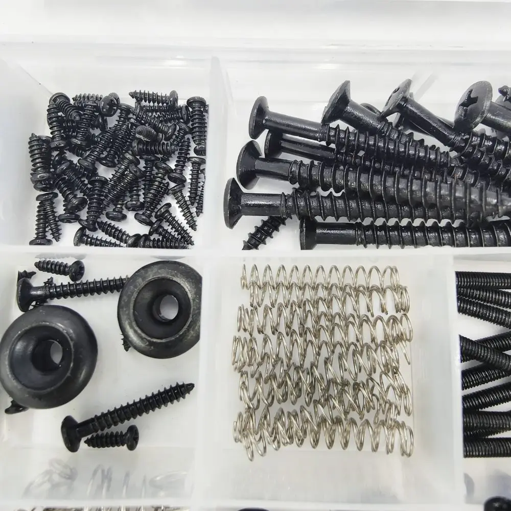 Guitar Hardware Repair Assortment Kit Screw Set Strap Locks For Bass Acoustic Electric Instrument Maintenance Parts