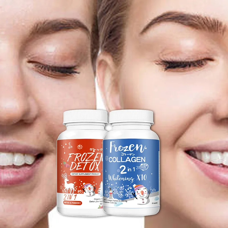 2Bottle 120 Pills 2 in 1 Frozen with smooth skin