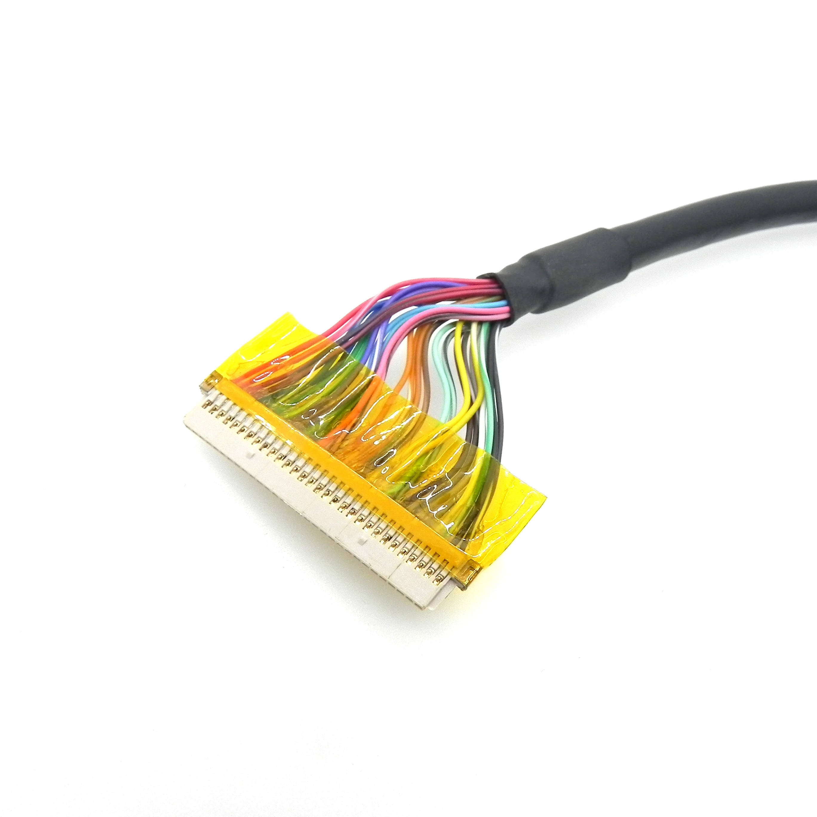 DF19 30Pin 1.0mm Pitch to 2.0mm Small Dupont Terminal LVDS Jumper Wire Harness 30cm Length