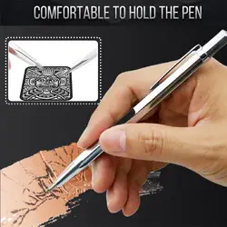 Telha de vidro corte caneta, Telha cerâmica faca cortador ferramenta, Metal Lettering Pen, Metal superfície Carving Pen, Alloy Nib, marcando caneta