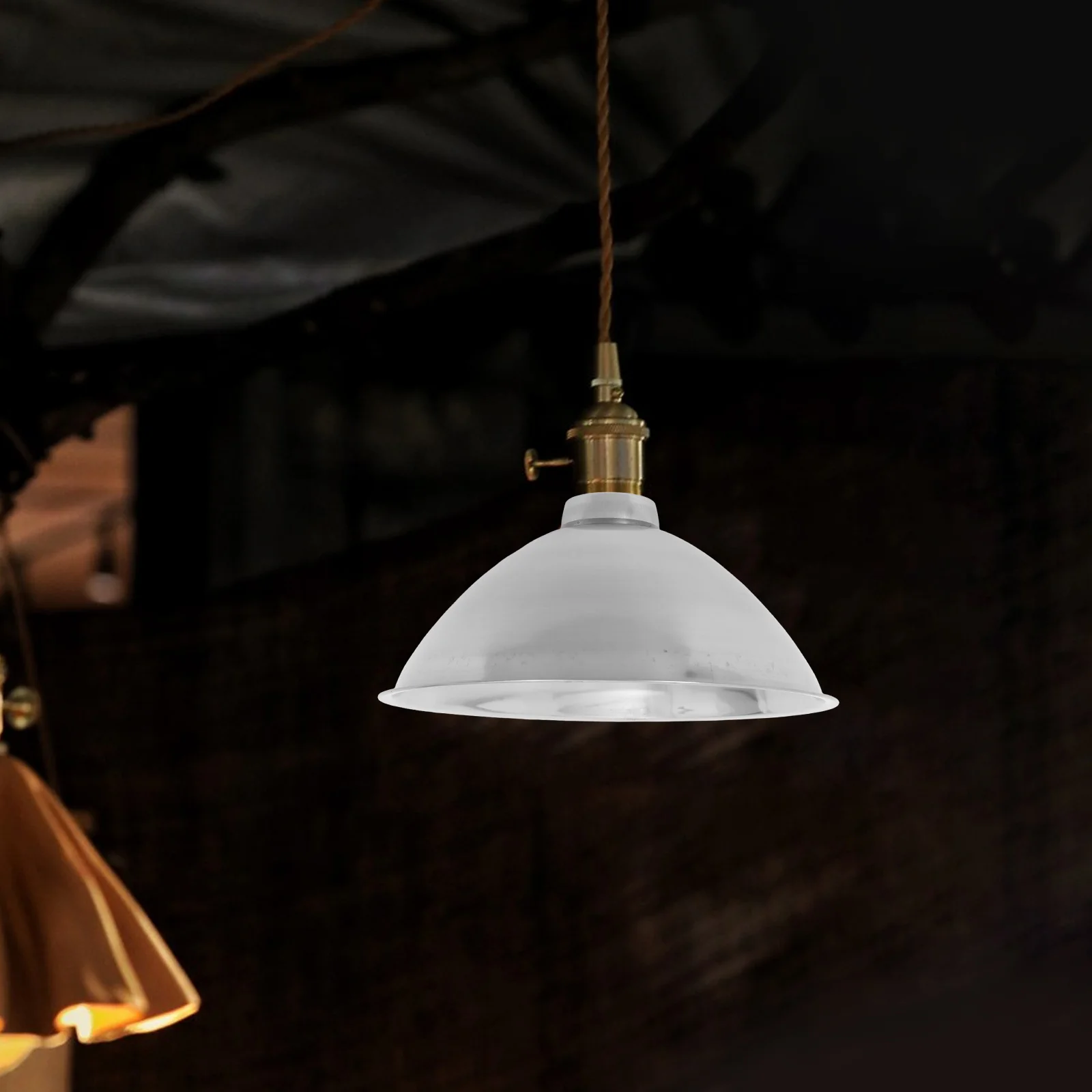 

Замена металлического конуса абажура для подвесных светильников в индустриальном стиле для гостиной, крыльца, потолка