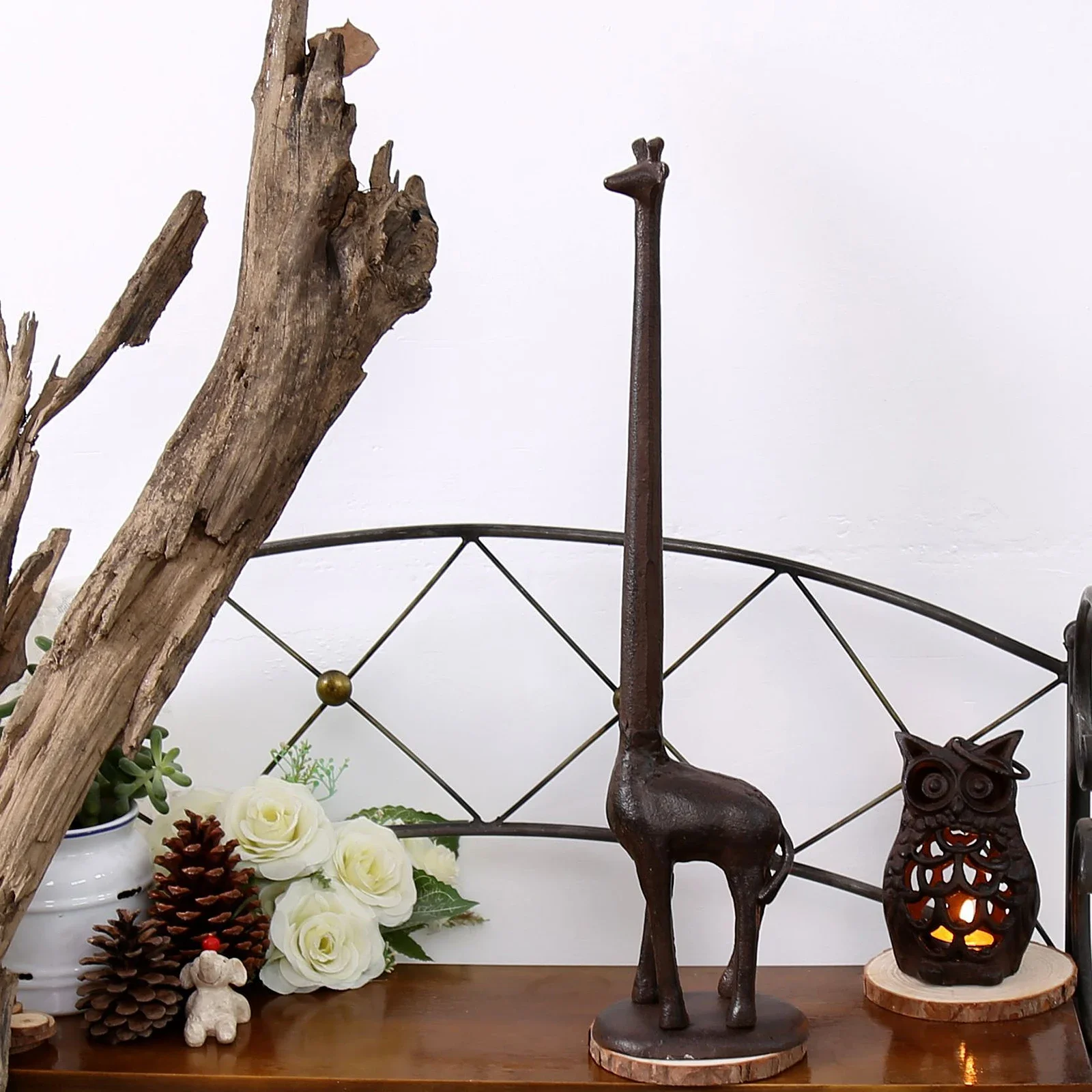 Porte-papier hygiénique décoratif en métal avec girafe, support de mouchoirs de salle de bain, support Chic pour la décoration de la maison