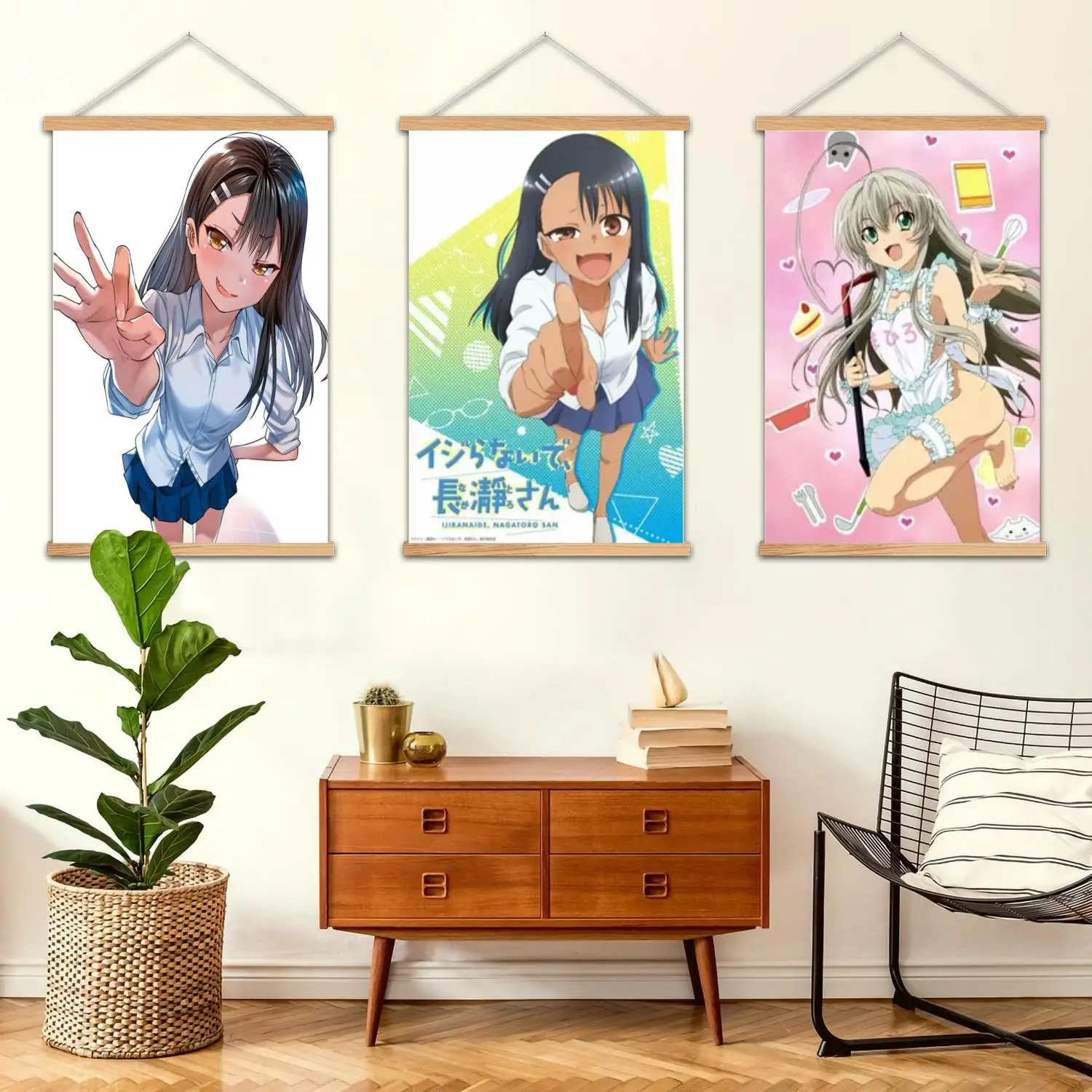 nagatoro san 2 Framed Wall Painting Canvas Art Poster and Wall Art,  Modern Family Bedroom Decor, Posters,Decorative painting