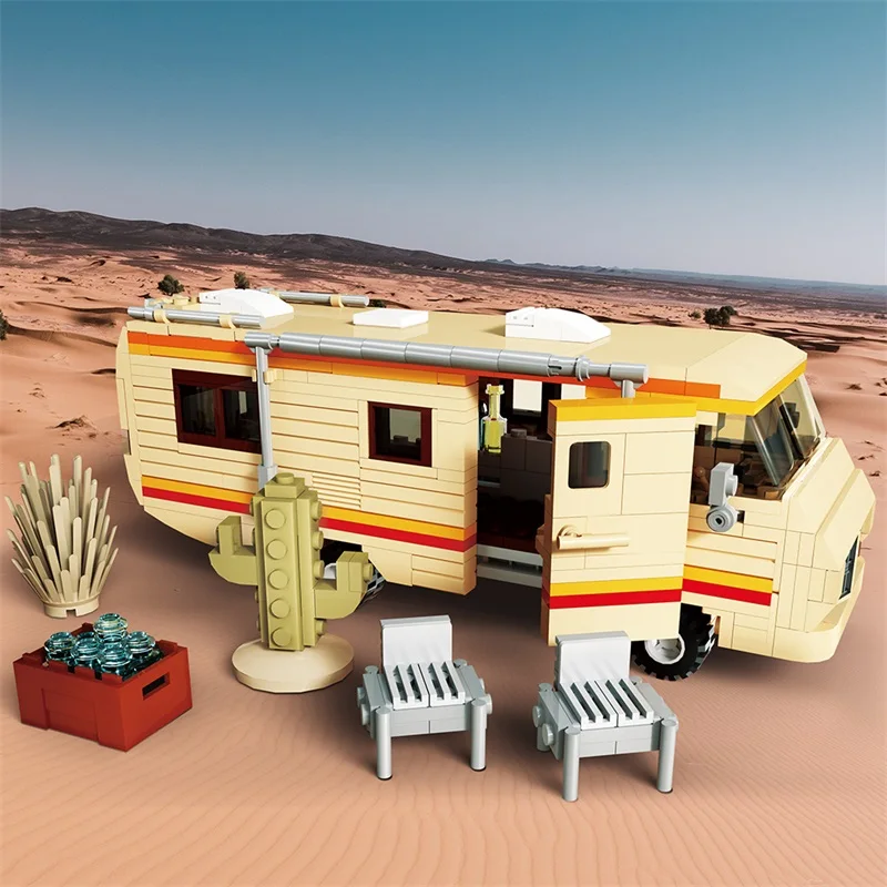 

MOC Movie Breaking Bad RV Model Building Blocks Experimental RV Car Assembled Bricks Toys Children's Birthday Gift Ornaments