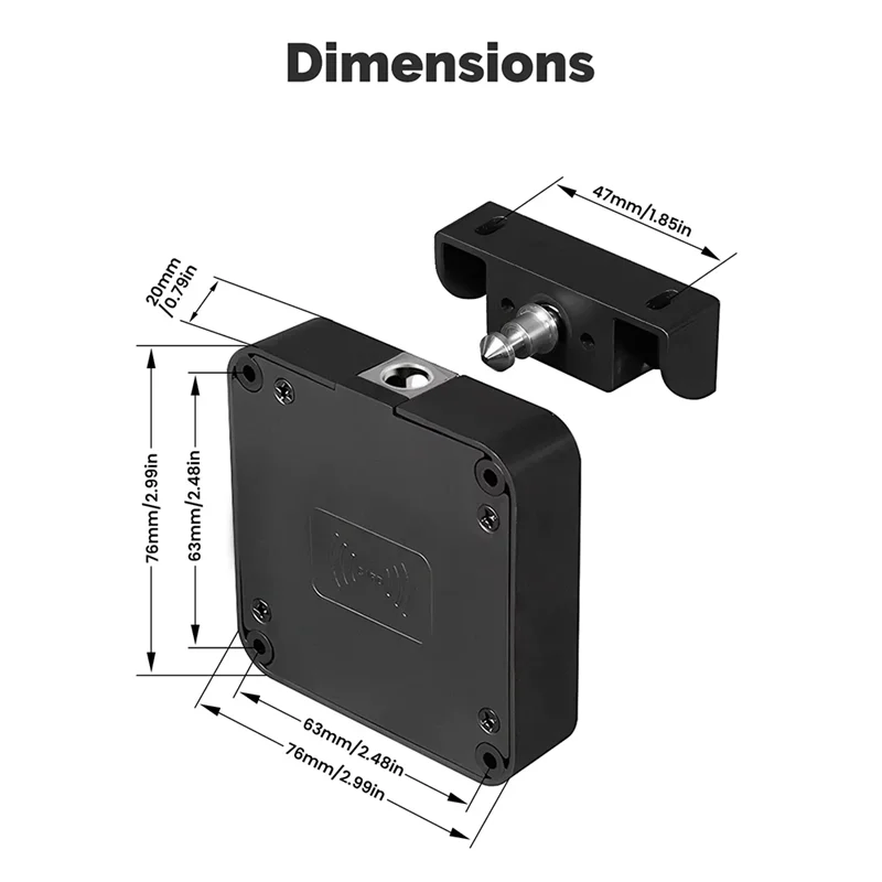 ABMF-Tuya Bluetooth Lock App Control remoto sin llave IC tarjeta desbloqueo para armario muebles cajón