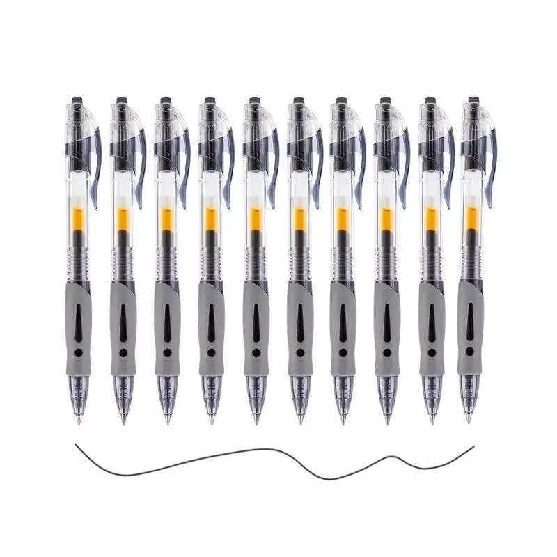 Ballpoint Pens Retractable Bullet Pen 10Pcs Bullet Pens 0.5mm Ballpoint Pen For Children School Writing Note Taking Signature