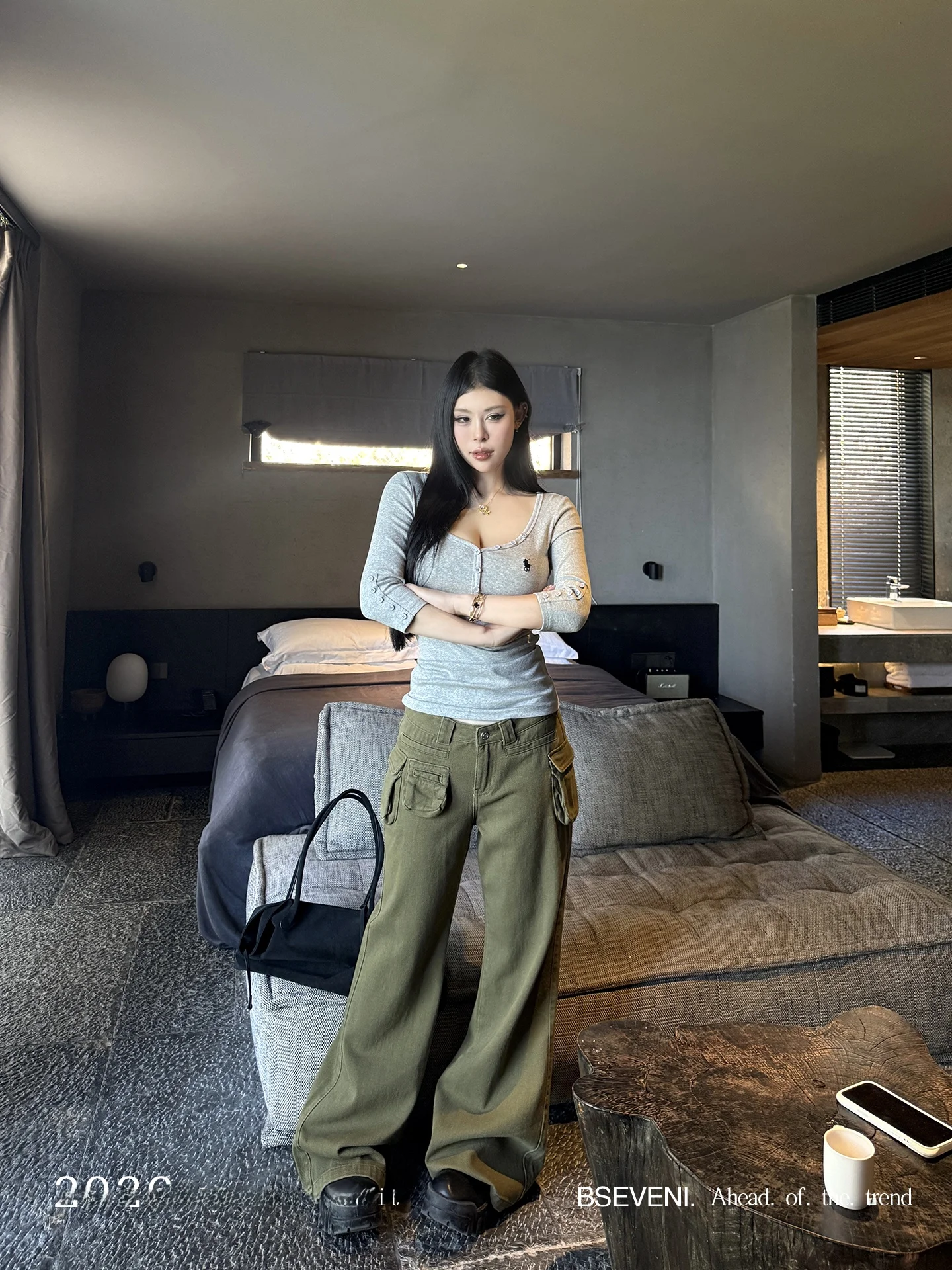 

Spring 2026 New Sle Straight Leg Loose Fit Workwear Pants for plus Size Women Casual Cool Wind Cotton Blend Trousers