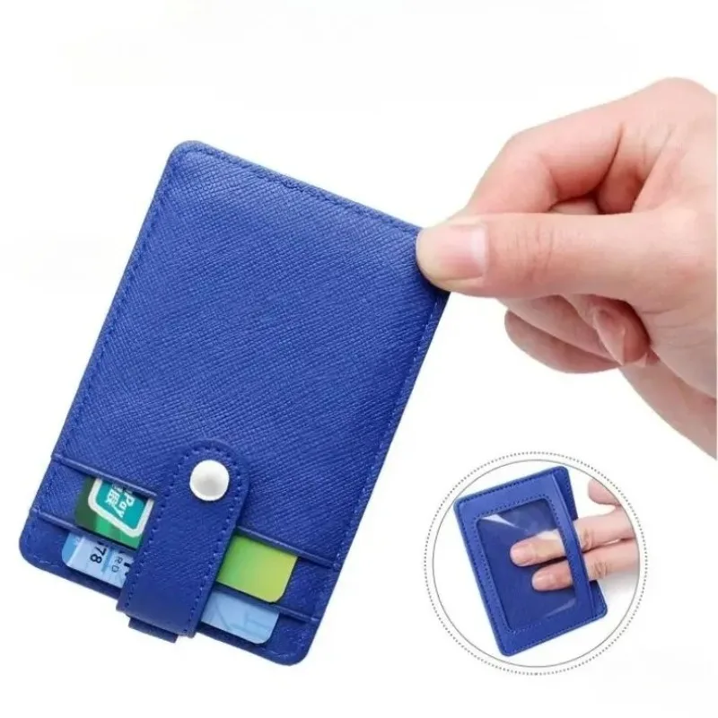 1Set Multi Card ID Badge Holder with Retractable Reel Lanyard Neck Strap Work Access Card Holder Sleeve Working Permit Case Tag