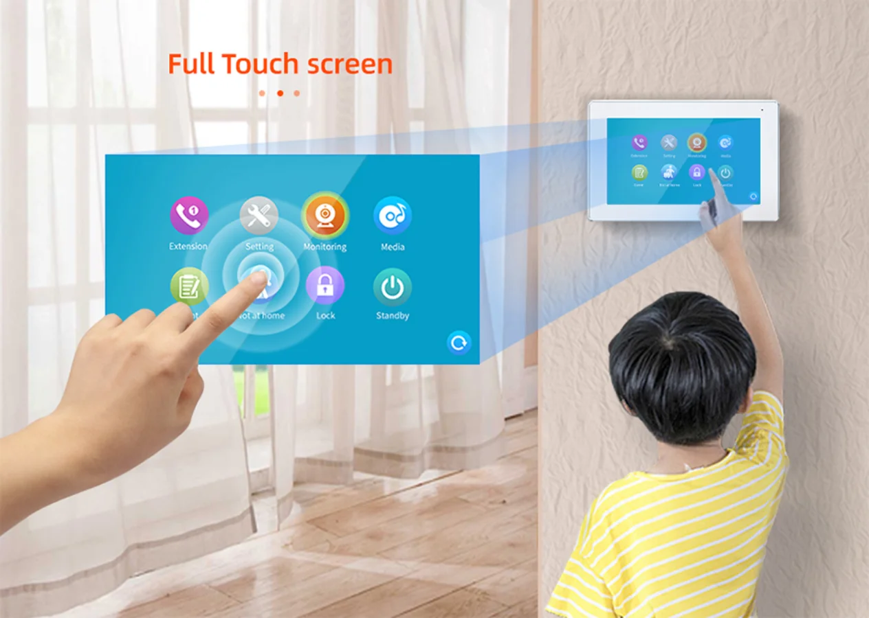 Imagem -02 - Jeatone 10 Polegada Full Touch Fhd 1080p Wifi Tela Monitor Suporte Tuya Multi-idioma