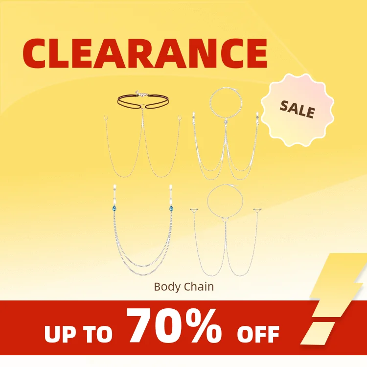 Clearance_Fake Nipple Piercing with Chain Non Piercing Fake Nipple Rings with Choker Necklaces for Women Adjustable Nipple Clamp