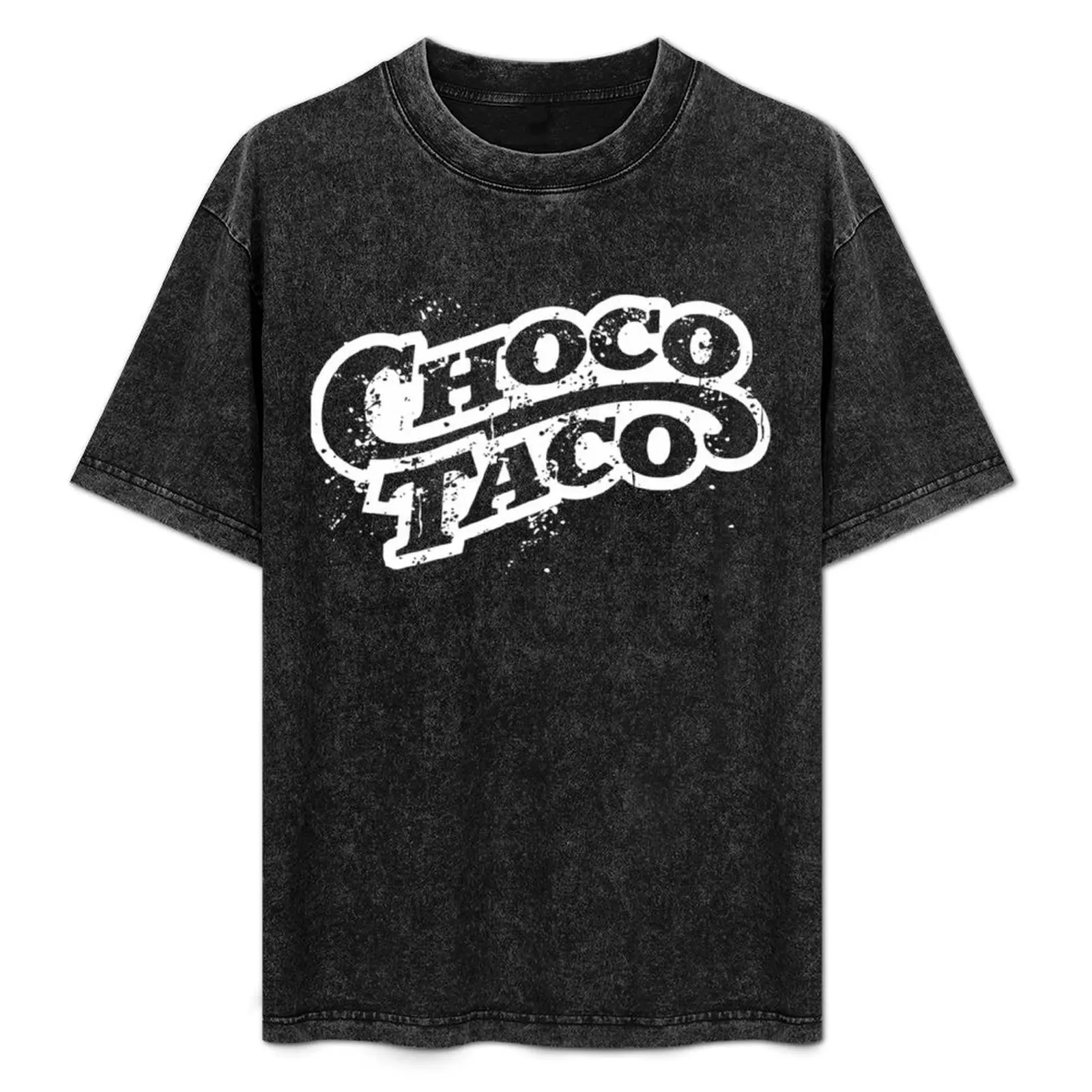 Choco Taco white grunge edition T-Shirt Basic Solid Tee for Daily Use