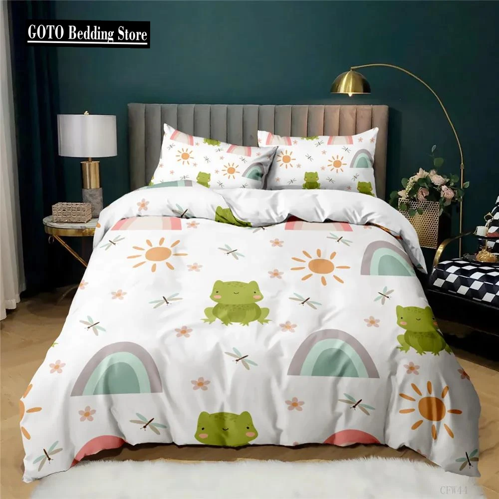 

Fresh Flowers Quilt Cover Set Bed Linens Bedding Adults Winter Duvet Cover Twin Full Queen King Bedroom Set Housse De Couette