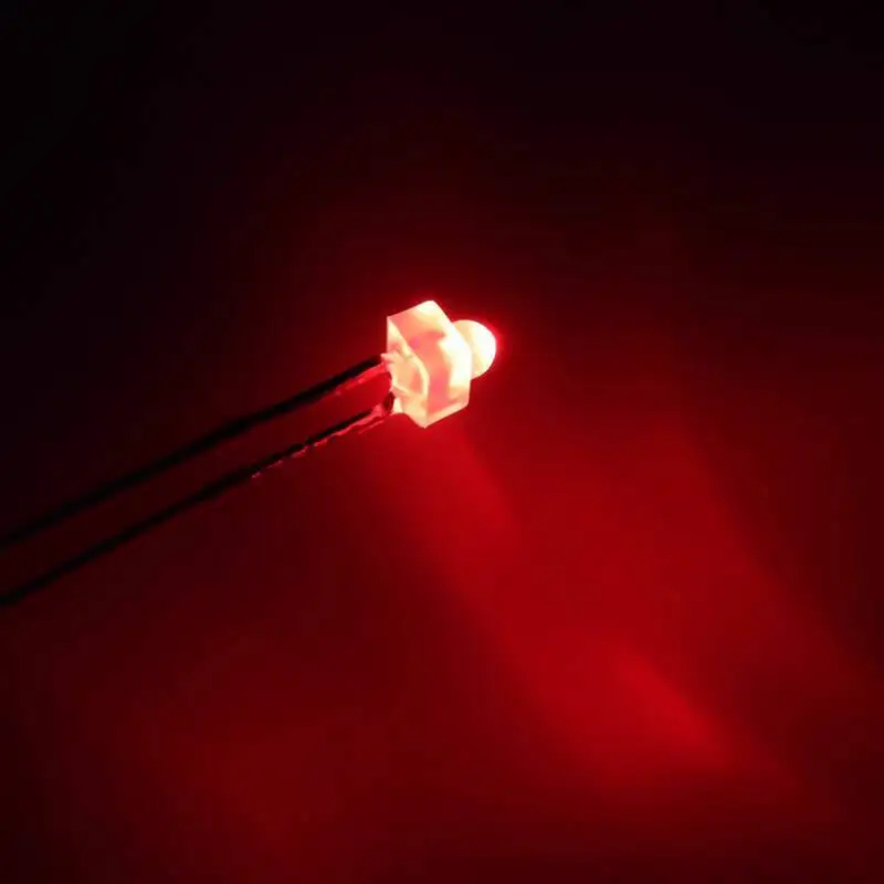 50 Stück F1.8Mm LED-Lichtperlen, Schnullertyp, hohe Helligkeit, lange Stifte, Rot, Gelb, Grün, Weiß, Blau, Anzeigeleuchte – Detail 4